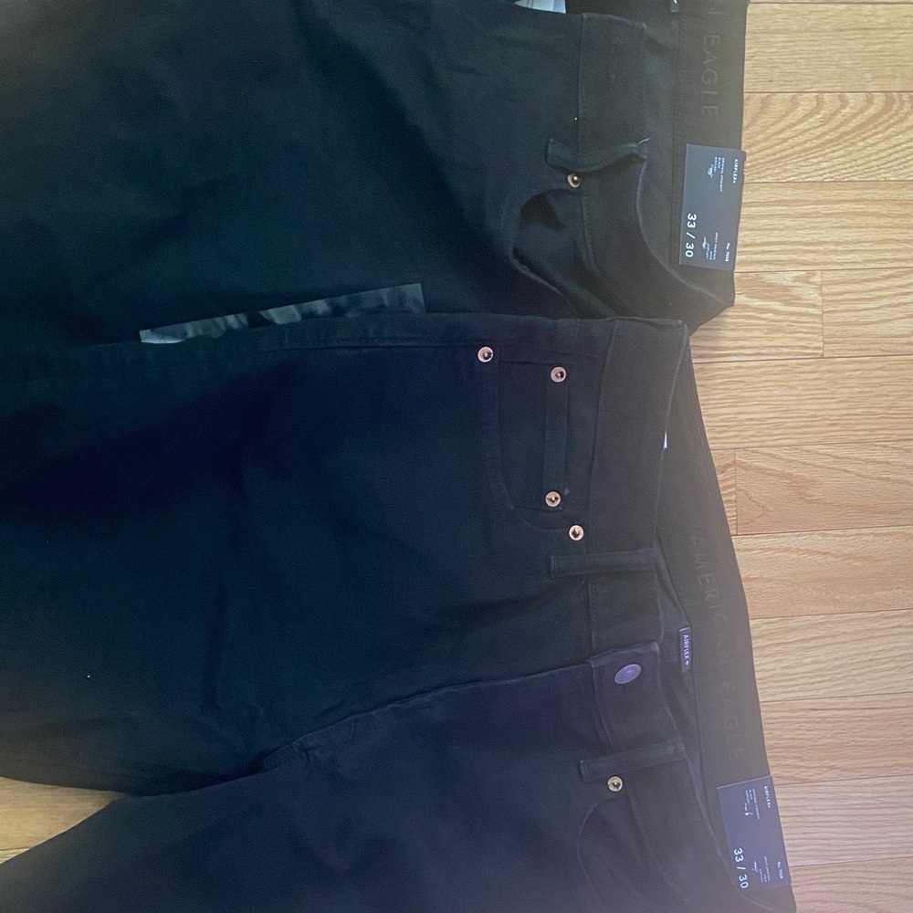 American Eagle Outfitters 2 Pairs of Men’s Black Air Flex Jeans New with tags